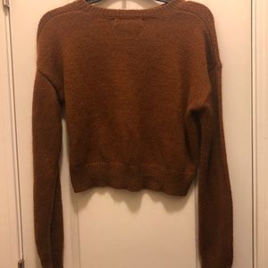 Brown Cropped Sweater